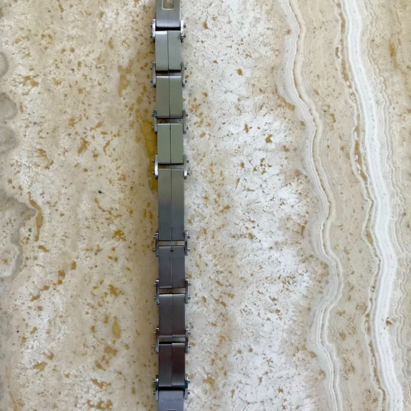 HEAVY DUTY MEN’S  TWO TONE MEN’S STEEL BRACELET - Picture 5 of 7